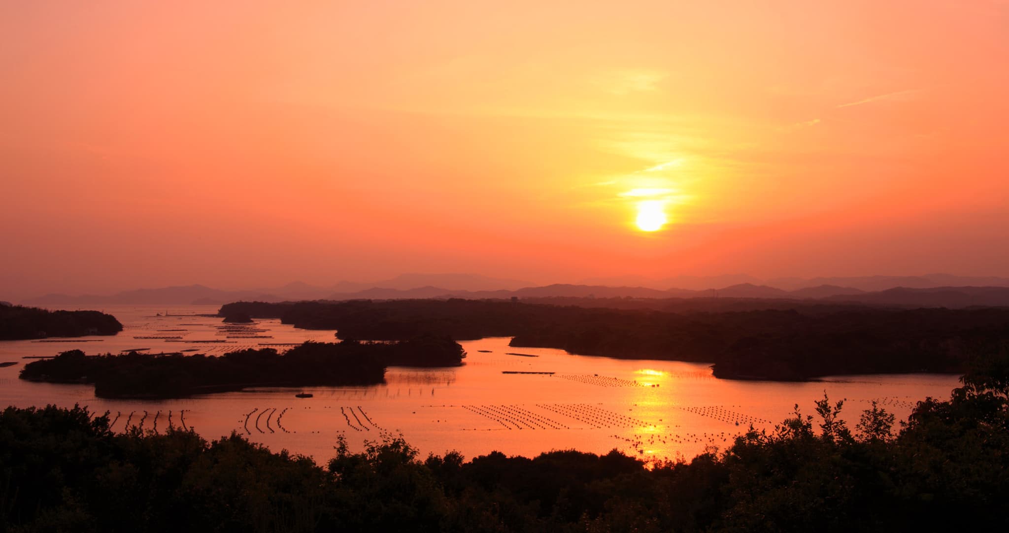 英虞湾の夕景